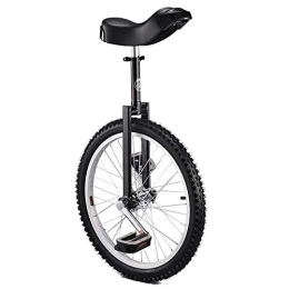 SSZY Bicicleta SSZY Monociclo Niños / niño / Monociclo (Ruedas de 20 Pulgadas), niños / niñas Bicicleta de Equilibrio 8 / 10 / 12 / 14 años de Edad, Altura Ajustable Bicicletas, Altura de 4.6-5.4ft (Color : Black)