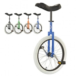 TTRY&ZHANG Bicicleta TTRY&ZHANG 20"Entrenador de Ruedas Altura de Unicycle Ajustable, Unicycle para Principiantes / Niños / Adultos, Equipo de Balance de Neumático de Montaña Resistente (Color : Blue, Size : 20 Inch)