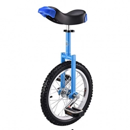 TTRY&ZHANG Bicicleta Unichicle de rueda de 16 pulgadas para niños con llanta de aleación, neumático extra grueso para deportes al aire libre Ejercicio de ejercicios de salud, Sillín de diseño ergonómico ( Color : BLUE )