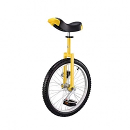 Qilo Bicicleta Unicycle para Adultos niños de 20"Pulgadas de Equilibrio Fresco a Prueba de Patines al Aire Libre de una Rueda para niña niño Jinete, Regalo, Amarillo