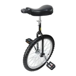 uyoyous Bicicleta uyoyous Monociclo de 20 pulgadas, para entrenamiento de equilibrio de una rueda, altura ajustable, resistente, para adultos, niños, deportes al aire libre, color negro, unisex