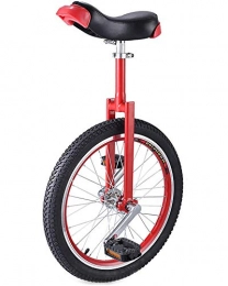 WXX Monociclo WXX Monociclo De Una Sola Rueda para Niños / Adultos De 16 / 18 / 20 Pulgadas, Bicicleta De Equilibrio Antideslizante De Una Sola Rueda para Exteriores, Rojo, 16 Inches