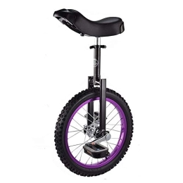 WYFX Bicicleta WYFX Monociclo para niños Rueda de 16 Pulgadas para Principiantes 9 / 10 / 12 / 13 / 14 años, Ideal para su Hija / Hijo, niña, Regalo de cumpleaños para niño, Asiento Ajustable (Color: Morado)