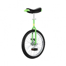 Yonntech Monociclo Yonntech Bicicleta de entrenamiento para adultos de 16 / 20 / 24 pulgadas, altura regulable, neumáticos de butilo, bicicleta estática (20 pulgadas), color verde