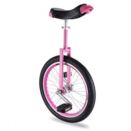 ywewsq Bicicleta ywewsq Monociclo de Rueda Rosa para niñas / niños / Principiantes de 12 años, Bicicleta de una Rueda de 16 Pulgadas con Marco de Acero Resistente, Mejor