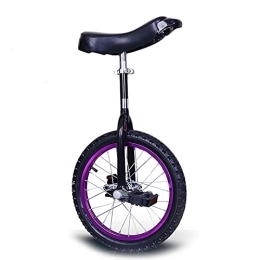 ZLI Bicicleta ZLI Monociclo Monociclos Morados para Adultos Niños, Marco de Acero, Bicicleta de Equilibrio de Una Rueda para Trabajo Pesado de 16'' 18'' 20'' para Mujer Adolescente, Montaña al Aire Libre