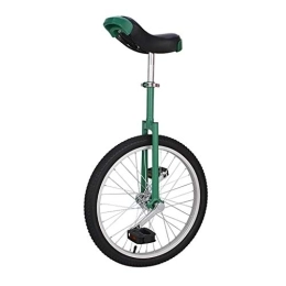 ZSH-dlc Bicicleta ZSH-dlc Monociclo 16 Pulgadas Individual Redonda Infantil Adulto Ajustable Altura Balance Ciclismo Ejercicio Verde