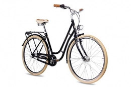 CHRISSON Paseo 28 pulgadas Vintage City Bike Bicicleta bicicleta CHRISSON N Lady con 3 G Shimano Nexus Negro
