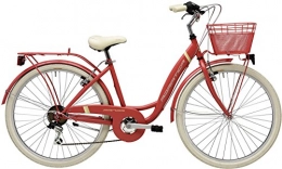 Adriatica Paseo Adriatica - Bicicleta de mujer panda 26" Shimano 6V roja