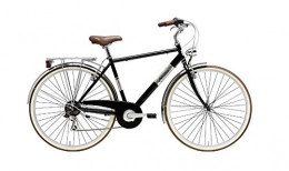Adriatica Bicicleta Adriatica - Bicicleta para Hombre Panarea de 28 Pulgadas, Shimano 6 V, Color Negro