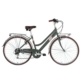 Alpina Bike Bicicleta Alpina Bike Roxy, Bicicleta para Mujer, Verde caña, 28