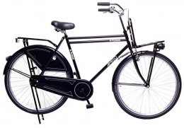 amiGO Paseo Amigo Eclypse - Bicicleta de Ciudad de 28 Pulgadas para Hombres - con V-Brake, Freno de Retroceso, portaequipajes Delantero, iluminación y estándar - Negro
