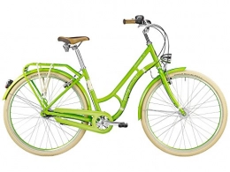 Bergamont Paseo Bergamont Summerville N7 - Bicicleta retro de ciudad (28 pulgadas, 2016), color verde y blanco