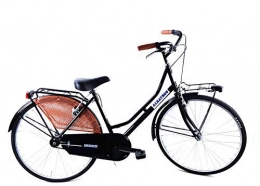 CSM Paseo Bicicleta 26″ Mujer / Hombre Albatros “Holanda” Senza Cambio de Acero / en Negro