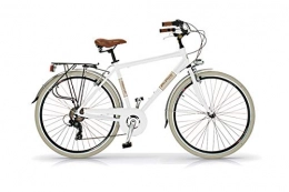 Bicicleta de 28 pulgadas para hombre Elegance Via Veneto 6 V aluminio blanco helado