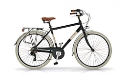 Via Paseo Bicicleta de 28 pulgadas para hombre Elegance Via Veneto 6 V aluminio negro PDC