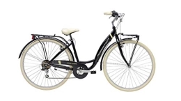 Adriatica Bicicleta Bicicleta de 28 pulgadas para mujer Adriática Panda Shimano 6 V, color negro