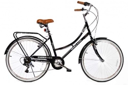 HelloBikes Bicicleta Bicicleta de Ciudad Holland de 26 Pulgadas para Mujer con Cambio Shimano de 7 Marchas.