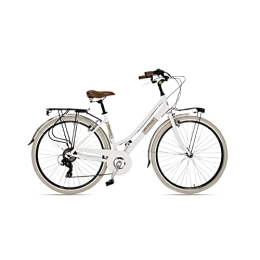 Velomarche Paseo Bicicleta de mujer Elegance 28" 6V Telel aluminio medida 46 blanco