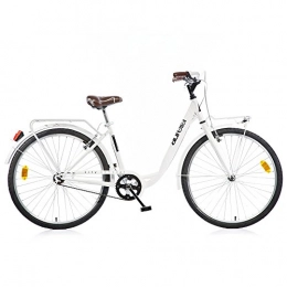 Aurelia Bicicleta Bicicleta Dino Aurelia City de 26 Pulgadas de aleación V-Brakes Color Blanco