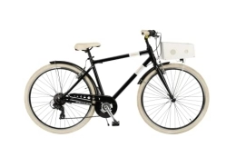 Velomarche Paseo Bicicleta hombre Milano 28 6V marco aluminio medida 50 negro polvo
