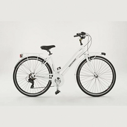 Velomarche Paseo Bicicleta Nirvana velomarche de mujer con marco de aluminio, 21 V, mujer, Bianco, 46 cm
