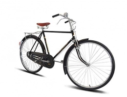 GUI Bicicleta Bicicleta Urbana conmutación Retro cómodo 28 Pulgadas Tradicional Freno de Palanca de Estilo Antiguo Hombres y Mujeres 28 Gran Barra Horizontal Bicicleta Cadena de Coche de Acero al Carbono