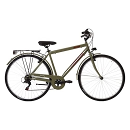 Bunf Bicicleta Bunf Bicicleta de ciudad para hombre, de acero, 6 V, 28 pulgadas
