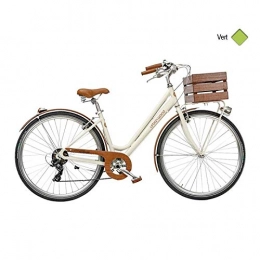 Casadei Bicicleta Casadei Urban Wood 28 - Bicicleta para mujer (aluminio, 7 V, H44), color verde