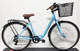 CLOOT Bicicleta CLOOT Bicicleta de Paseo Relax 700 Shimano 6V Azul