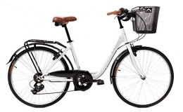 CLOOT Paseo CLOOT Bicis de Paseo Relax Blanca-Bicicleta Paseo con Cambio Shimano 6V