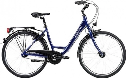  Paseo Cristal bicicleta 26 Cite Confort 125 HIDROFORMADO. 6061 aluminio comodidad Geometría con extra tiefem einstieg Classic Azul