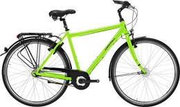 Kristall Bicicleta Cristal de velo, calles-bicicleta, bicicleta de ciudad, basic 66.04 cm 045 Sport con 24 marchas de bicicleta, colour verde primavera M