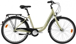 Cristal para, City Bike, bicicleta de carretera, basic 66.04 cm 015 con{21} velocidades piñón, colour oro glantz