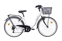 Denver Bicicleta DENVER 26, City Bike para Mujer Discovery 26 Pulgadas – Color Blanco