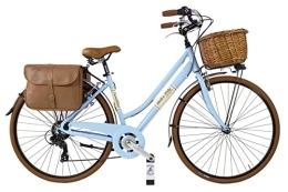 Canellini Bicicleta Dolce Vita by Canellini - Bicicleta vintage de estilo veneciano retro para bicicleta de ciudad, color azul 50