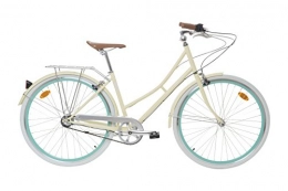 FabricBike Bicicleta Fabric City Bicicleta de Paseo- Bicicleta de Mujer 28", Cambio Interno Shimano 3V, 5 Colores, 14Kg (Cream Stokey, 45)