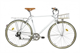 FabricBike Paseo Fabric City Classic-Bicicleta de Paseo (M-53cm, Classic Matte White Deluxe)
