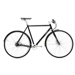 Finna Cycles Paseo Finna Cycles Avenue Bicicleta, Unisex Adulto, Negro (Dark Black), S