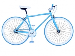 Fixie Helliot Fixie Soho H01 Bicicleta Urbana, Hombre, Azul Claro, Talla Única