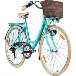 galano 28 pulgadas 6 velocidades Valencia City Bike Ciudad Bicicleta mujer – Bicicleta para mujer, color verde, tamaño 19 pulgadas, tamaño de cuadro 19.00, tamaño de rueda 28.00