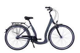 Hawk Bicicleta HAWK City Comfort Deluxe (gris, 26 pulgadas) 7G