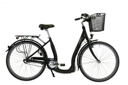 Hawk Paseo Hawk City Comfort Premium Plus - Cesto para Bicicleta (Incluye Cesta), Color Negro, tamao 28 Pulgadas
