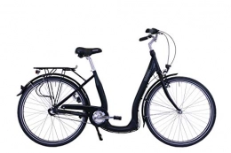 Hawk Bicicleta HAWK City Comfort Premium - Zapatillas de deporte (26 pulgadas, 3G), color negro
