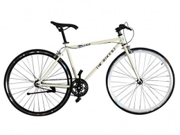Helliot Bikes Fixie Tribeca H18 Bicicleta Urbana, Unisex Adulto, Blanco, Estandar