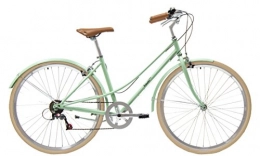 Kawaii bicicleta hbrida paseo 7 velocidades verde