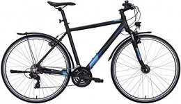 Kreidler Bicicleta Kreidler Bicicleta de montaña Stack 28'' 2.0 Street Shimano TX 800 de 24 velocidades (Hombre Diamante Negro, 28" 23, 5 Pulgadas (60 cm)