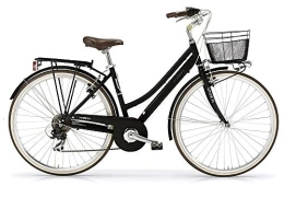 MBM Bicicleta MBM Boulevard D TK 28 18 V Revo, Bicicleta para Mujer, Negro Brillante A01, XX