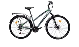 Moma Bikes Bicicleta Moma Bikes Bicicleta Trekking / Paseo TREKKING PRO W 28", Aluminio, SHIMANO 21V, Susp. Delant.