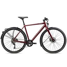 Orbea Paseo ORBEA Carpe M402 - Bicicleta unisex (15 m, 9 velocidades, 52, 5 cm, 28", color rojo oscuro metálico